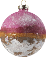 Прикраса ялинкова Куля Юпітер скло 8см