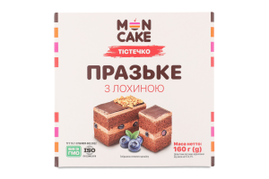 Тістечко Празьке з лохиною 160г блістер Moncake