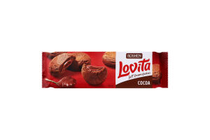 Печенье сдобное с начинкой с какао Cocoa Lovita Roshen м/у 127г