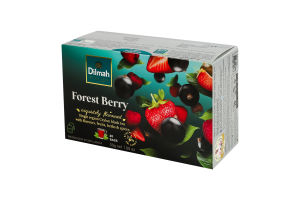 Чай черный цейлонский мелкий со вкусом лесных ягод с фруктами, травами и пряностями Forest berry Dilmah к/у 20х1.5г