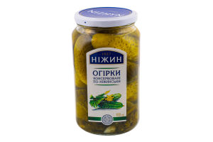Огірки консервовані По-ніжинськи Ніжин с/б 920г
