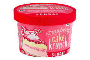Friendly's Strawberry Cake Krunch Sundae