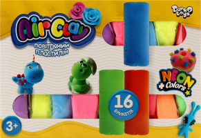 Пластилін повітряний Еір клай 16шт Данко Тойс