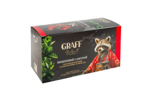 Чай черный байховый с ароматом вишни и миндаля Вишневый самурай Graff к/у 20х1.5г