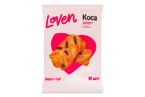 Коса замороженная с кленовым сиропом Loven м/у 5х100г