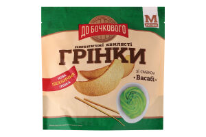Гренки пшеничные волнистые Васаби До Бочкового д/п 75г