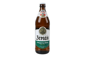 Пиво 0.5л 4.5% светлое фильтрованное пастеризованное Традиционное Земан бут