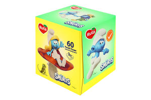 Салфетки косметические универсальные 3-х слойные 200х205мм The Smurfs Ruta 60шт