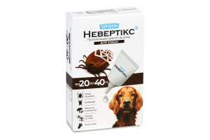 Краплі протикліщові д/собак від 20кг до 40кг Невертікс 6мл Superium