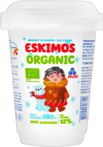 Морозиво пломбір Eskimos Organic Rud ст 90г