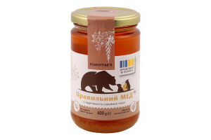 Мед Разнотравье Правильний мед с/б 400г