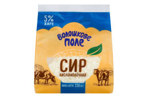 Сир кисломолочний 5% Волошкове поле м/у 330г