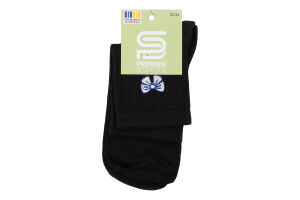 Шкарпетки Premier socks вис спорт вишив чор р22-24