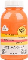 Смузі Feels good з апельс соком банан полуниц ябл
