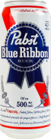 Пиво 500мл 4.7% світле фільтроване пастеризоване Pabst Blue Ribbon з/б