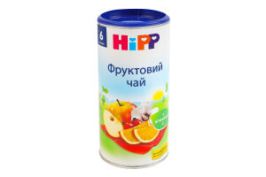 Чай для дітей від 6міс сухий швидкорозчинний фруктовий Hipp тубус 200г