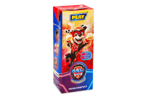 Сок восстановленный неосветленный пастеризованный Мультифрукт Paw Patrol Play т/п 200мл