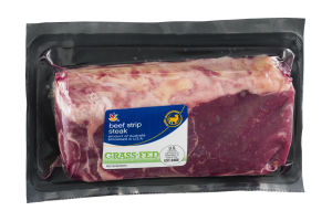 Ahold Beef Strip Steak Grass-Fed