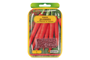 Насіння Морква Долянка інкрустоване 2г Яскрава