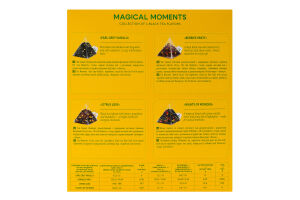 Tea Moment асорті набір чорного чаю Magical Moments 54,4 г ( 4смаки*8 пір., 32 пір.) NEW