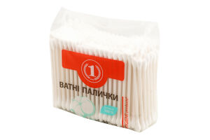 Палочки ватные косметические ТМ "1" 300шт
