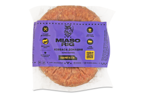 Ковбаса зі свинини Домашня Miasorig в/к в/у 0.25кг