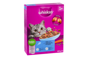 Корм сухой полнорационный для котов с тунцом Whiskas к/у 300г