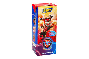 Сок восстановленный неосветленный пастеризованный Мультифрукт Paw Patrol Play т/п 200мл