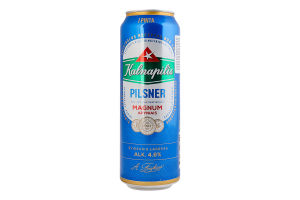Пиво 0.568л 4.6% светлое фильтрованное пастеризованное Pilsner Kalnapilis ж/б