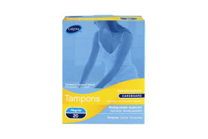 CareOne Regular Cardboard Tampons - 20 CT