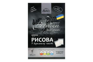 Крупа рисовая в варочном пакете Premium Holm's к/у в/с 5х80г