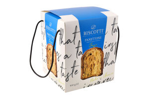 Виріб хлібобулочний здобний з цукром та підсолоджувачем Classic Panettone Biscotti к/у 0.8кг