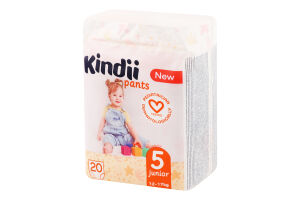 Трусики-підгузники для дітей 12-17кг 5 Junior Pants Kindii 20шт