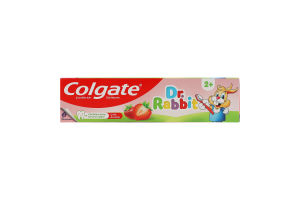 Паста зубна для дітей від 2 років зі смаком полуниці Доктор Заяц Colgate 50мл