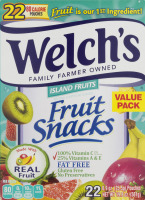 Welch's Fruit Snacks Island Fruits - 22 CT