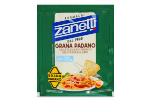 Сыр 32% тертый Грана Падано DOP Zanetti м/у 50г