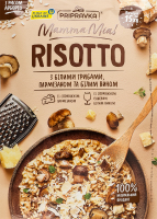 Суміш для приготування різотто з білими грибами пармезаном та білим вином Risotto Mamma Mia Pripravka д/п 170г