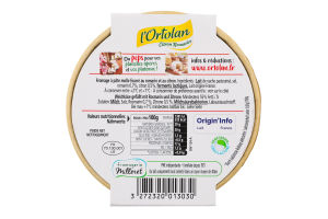 Сир м'який L'Ortolan з лимоном та розмарином 29% 135г Milleret