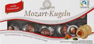 Конфеты в белом и молочном шоколаде Mozart-Kugeln Henry Lambertz к/у 200г