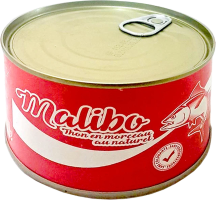 Тунець Malibo Преміум цілий у в/с 140г ж/б