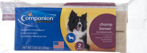 Companion Chomp Bones for Medium Dogs - 2 CT