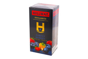 Чай черный байховый мелкий с лесными ягодами Forest berries Exclusive Hillway к/у 25х1.5г