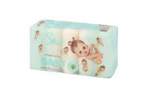 Крем-мыло для детей от рождения туалетное с экстрактом алоэ Детское Shik 5х70г