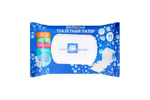 Туал. папір Єврогруп 44 шт. вологий з клапаном
