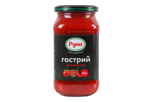 Соус стерилизованный Острый фирменный Руна с/б 485г