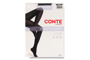 Колготки женские Conte elegant Velvety&Soft Episode 80den 5 nero