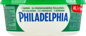 Сыр 57% мягкий с зеленью пастеризованный Philadelphia п/у 300г