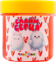 Слайм кришталевий Серця прозорий 125г в асортименті Чудісам