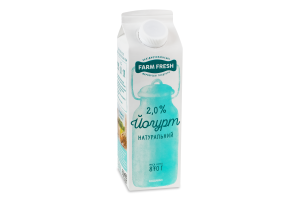 Йогурт 2% натуральний Farm Fresh п/п 870г