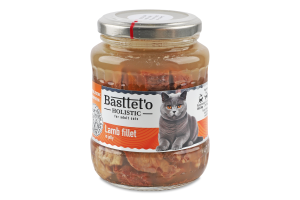 Корм д/котів шматочки філе ягня в желе 360г твіст/б Басттет"о